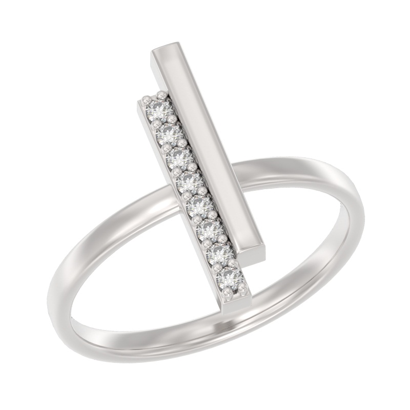 Кольцо из серебра с камнем Фианит фото, цены