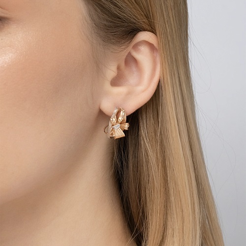 Серьги из золота без вставок фото, цены