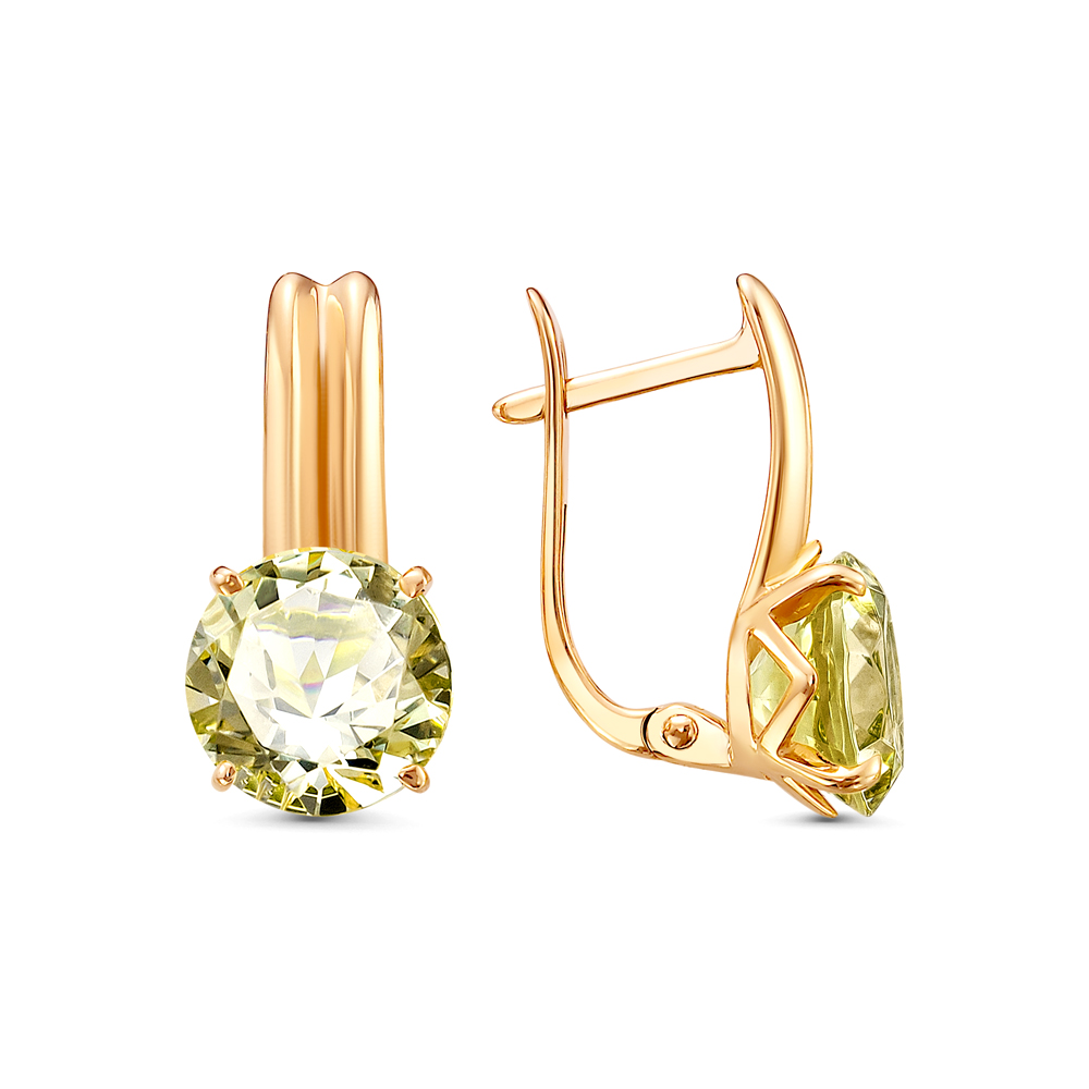 Серьги из золота с камнем аметист фото, цены