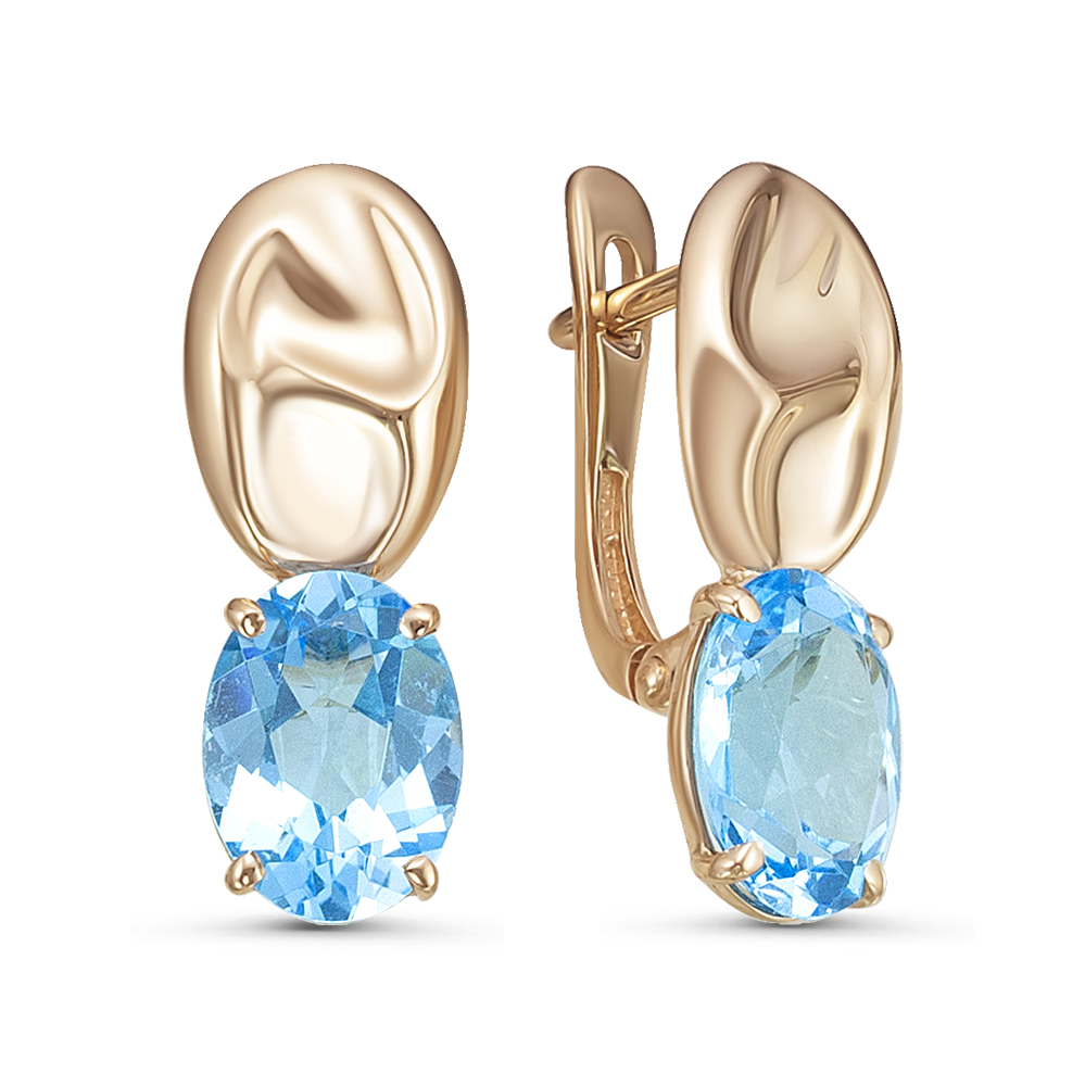 Серьги из золота с камнем аметист фото, цены