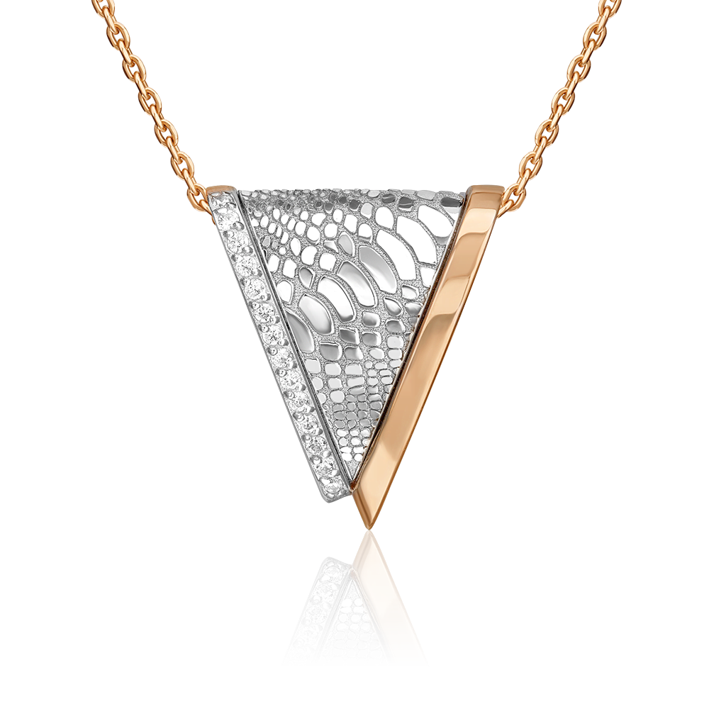 Подвеска из золота с камнем Фианит фото, цены