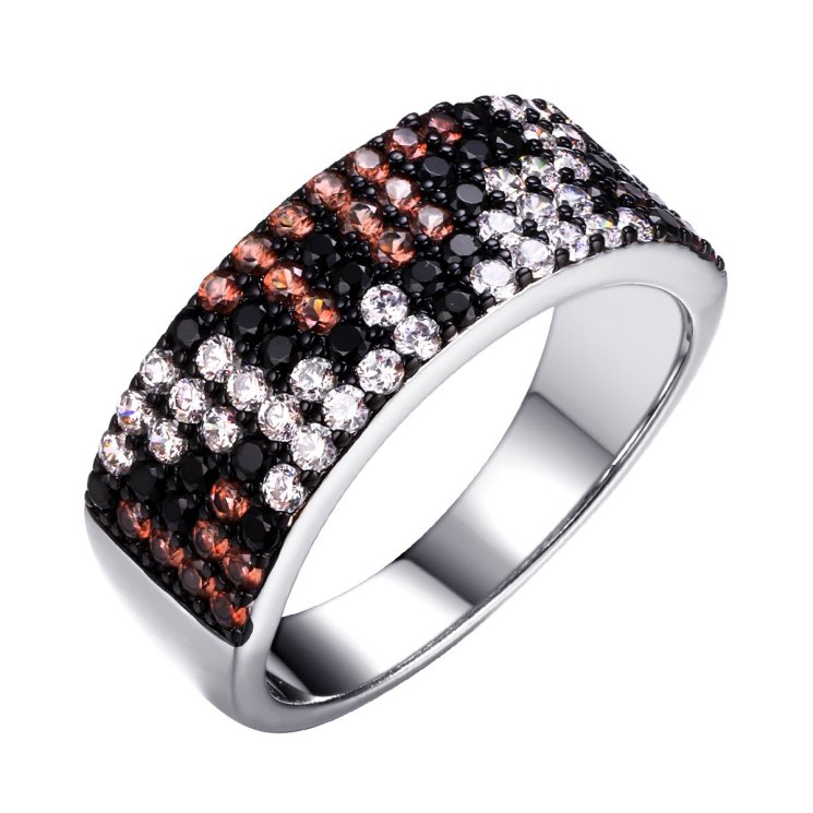 Кольцо из серебра с камнем Фианит, Нанокристалл фото, цены