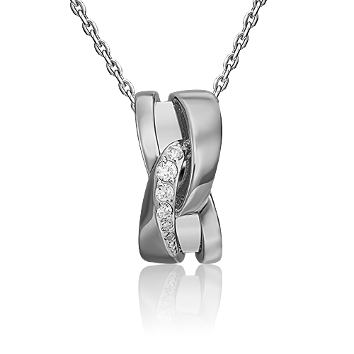 Подвеска из золота с камнем Фианит фото, цены