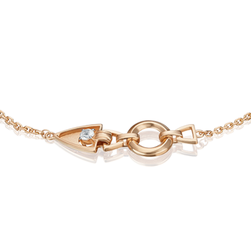 Браслет из золота с камнем Топаз фото, цены