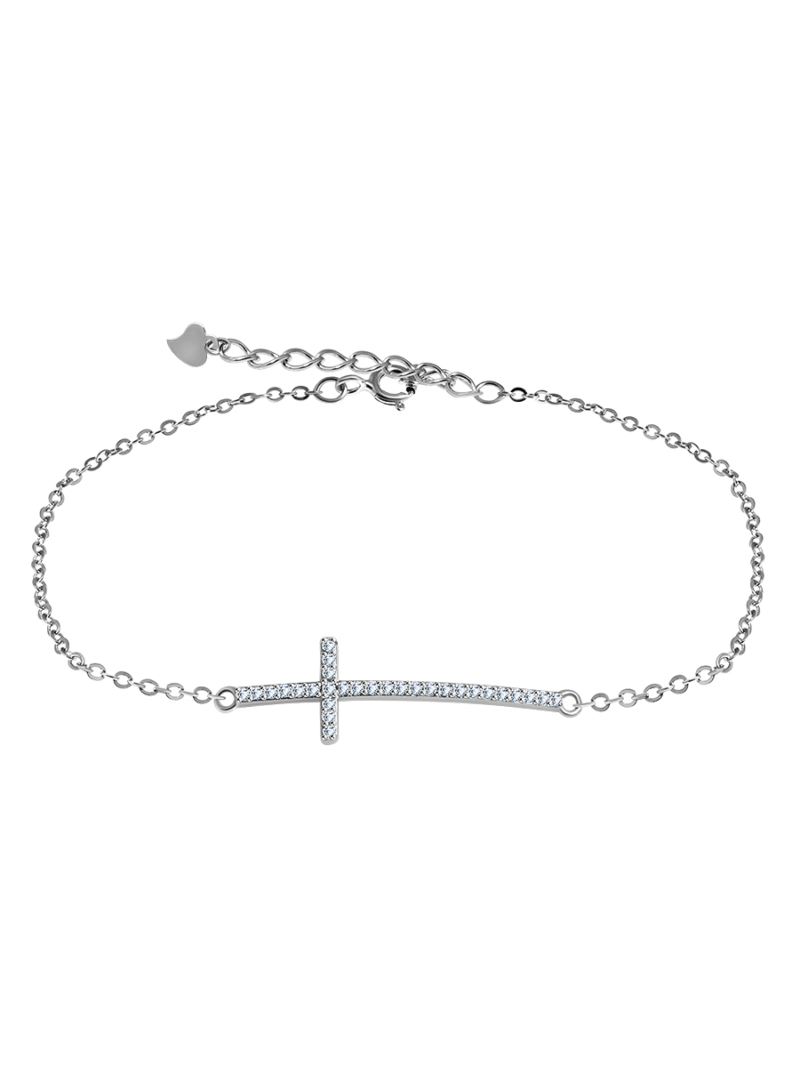 Браслет из серебра с камнем Фианит фото, цены