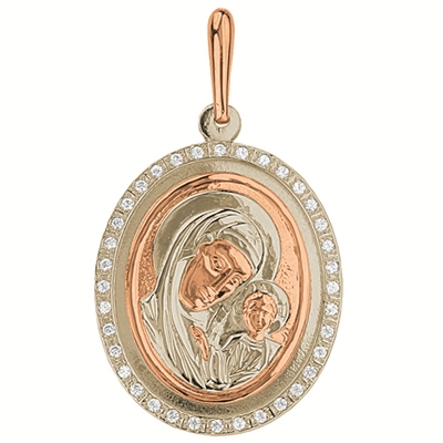 Икона из серебра с камнем Фианит фото, цены