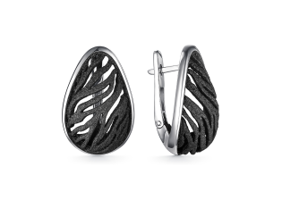 Серьги из серебра с камнем вставками эмали фото, цены