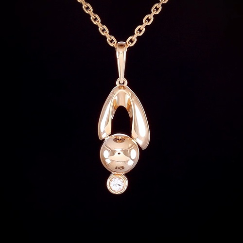 Подвеска из золота с камнем Топаз фото, цены