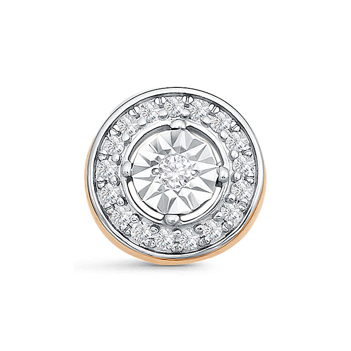 Подвеска из золота с камнем Бриллиант фото, цены