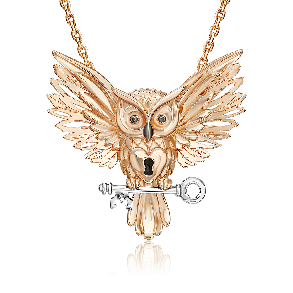 Подвеска из золота с камнем вставками эмали фото, цены