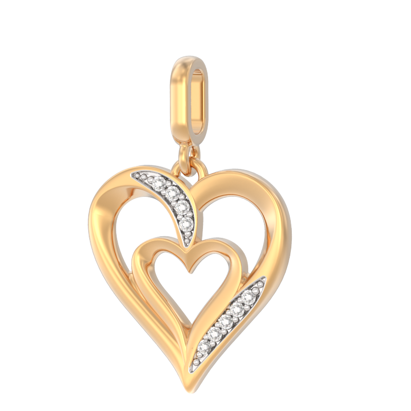 Кулон из золота с камнем Бриллиант фото, цены