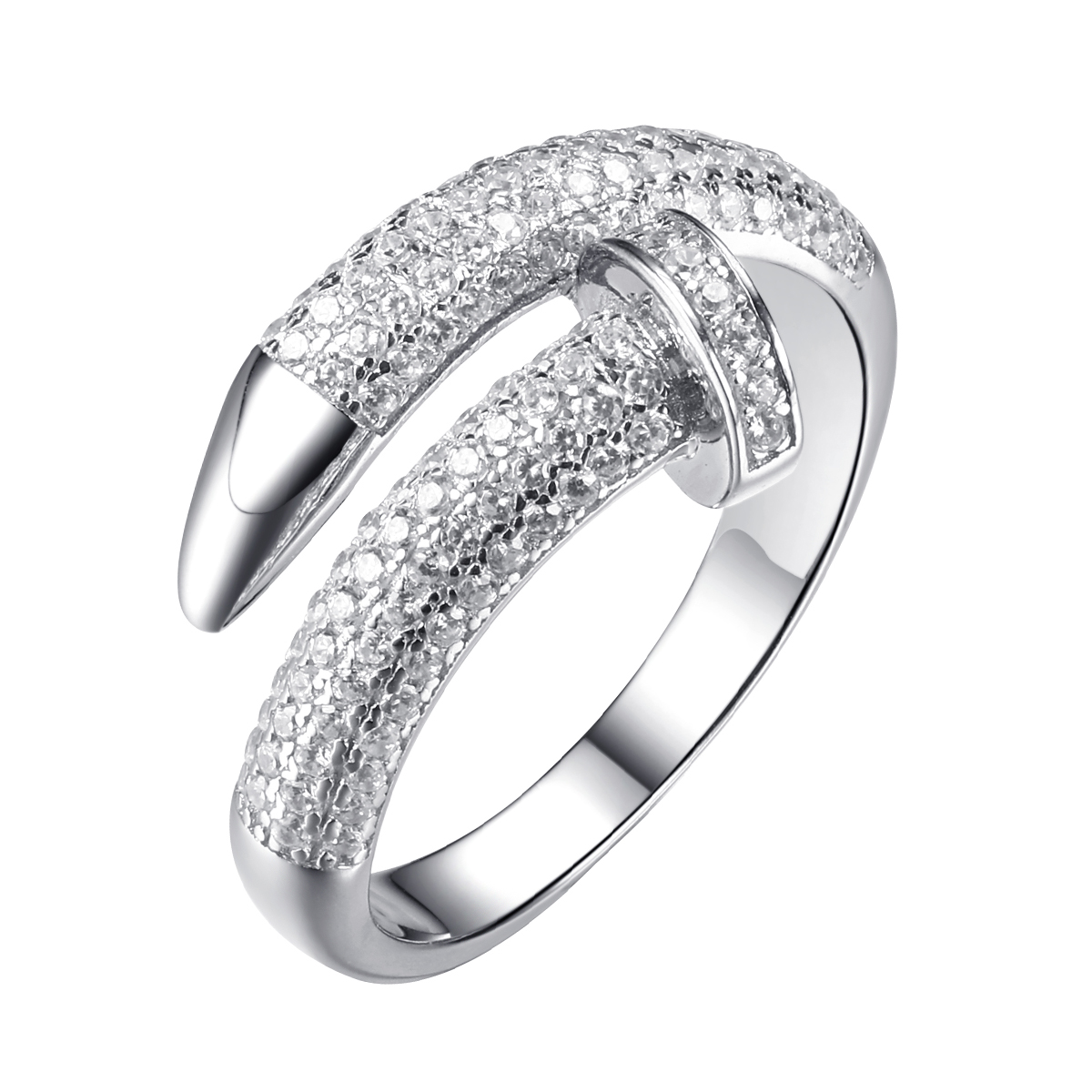 Кольцо из серебра с камнем Фианит фото, цены