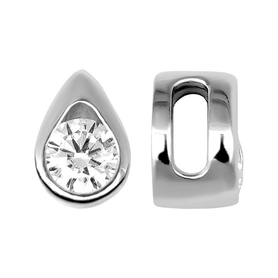 Подвеска из серебра с камнем Фианит фото, цены