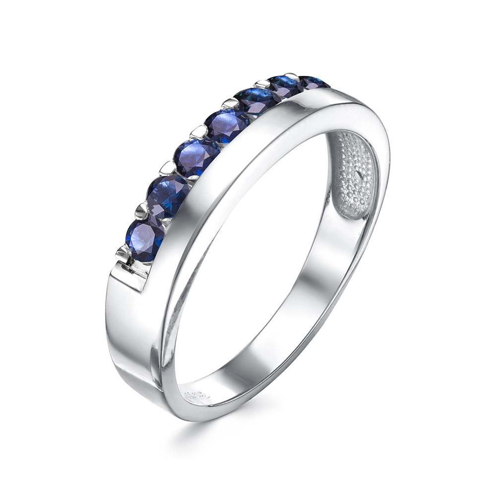 Кольцо из золота с камнем Сапфир фото, цены