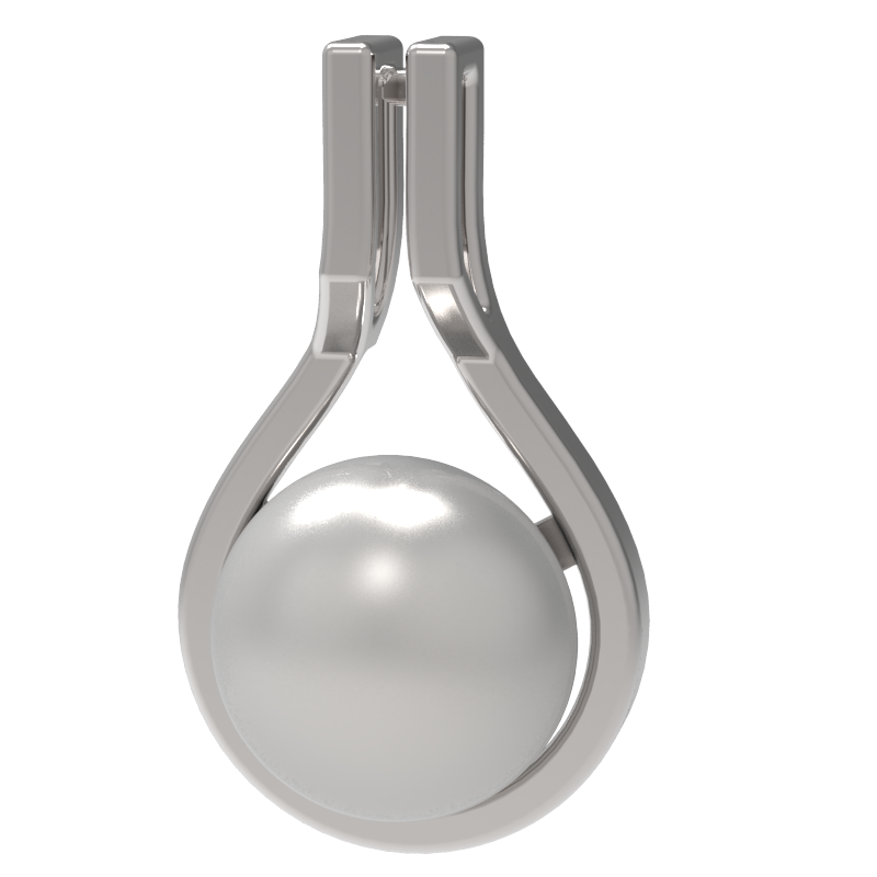 Подвеска из серебра с камнем Жемчуг фото, цены