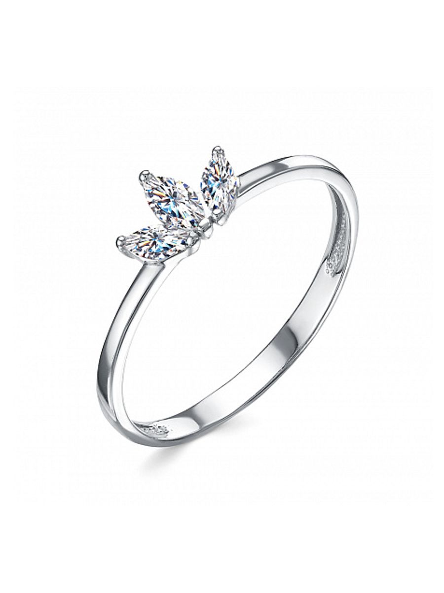 Кольцо из серебра с камнем Фианит фото, цены