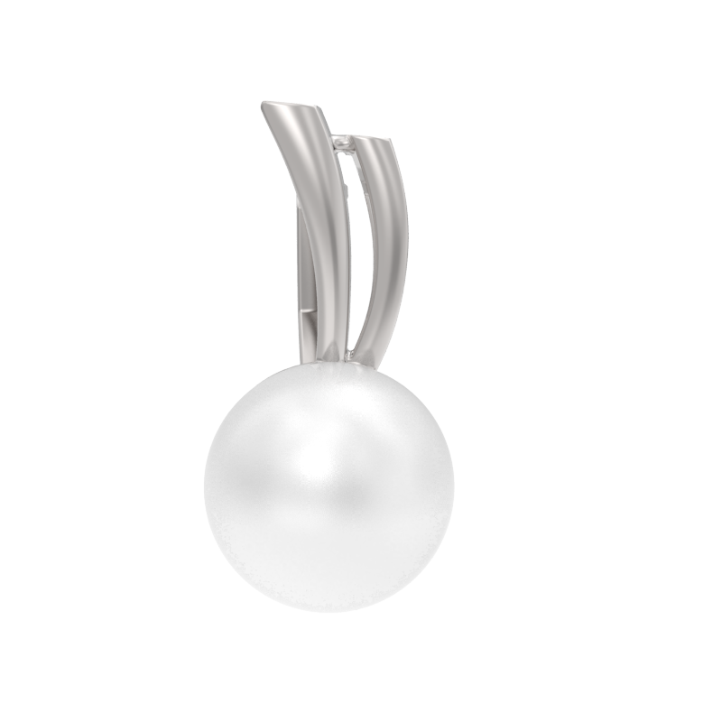 Подвеска из серебра с камнем Жемчуг фото, цены
