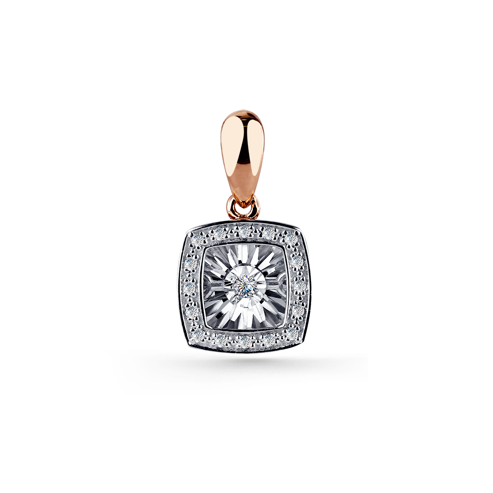 Подвеска из золота с камнем Бриллиант,  фото, цены