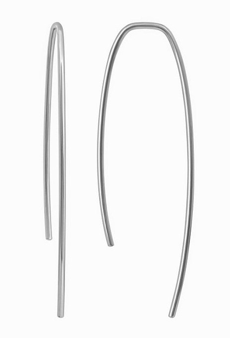 Серьги из серебра без вставок фото, цены