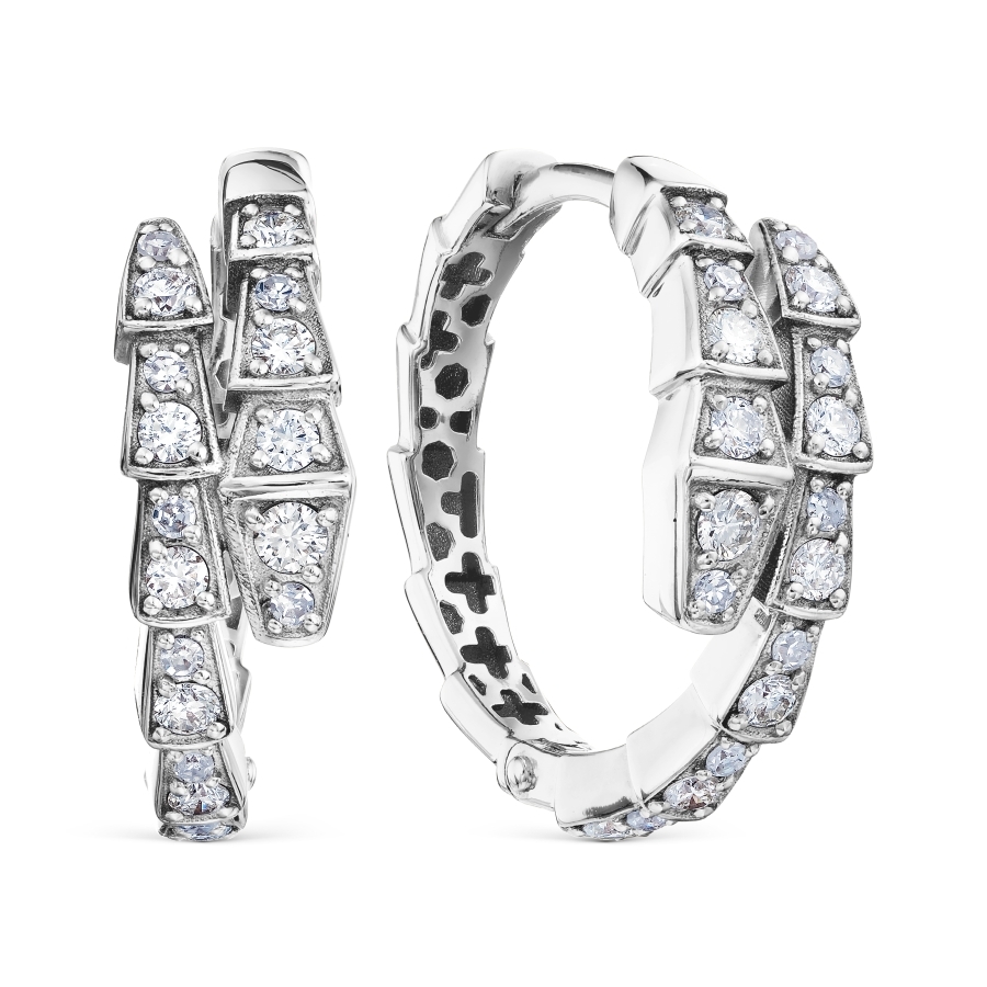 Серьги из золота с камнем Бриллиант фото, цены