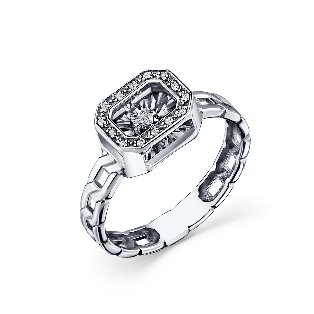 Кольцо из золота с камнем Бриллиант,  фото, цены