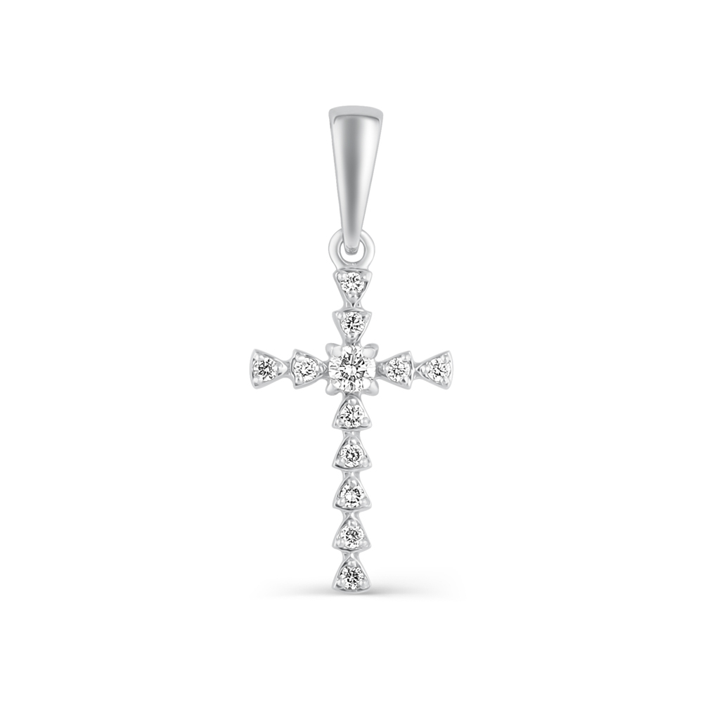 Подвеска из золота с камнем Бриллиант фото, цены