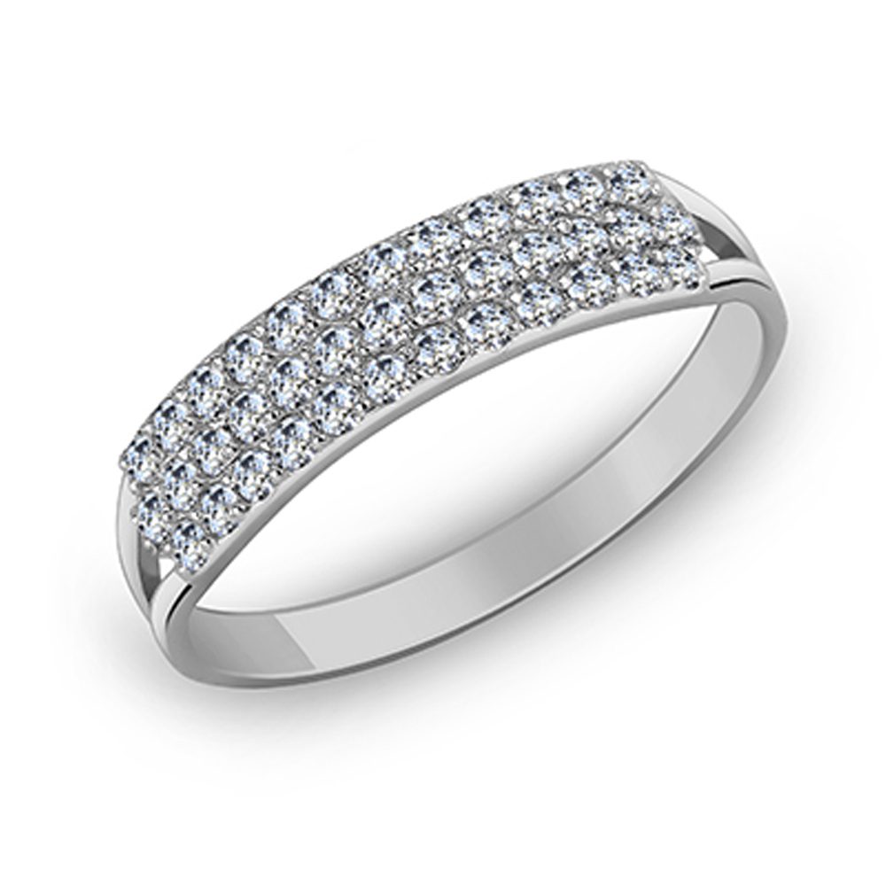 Кольцо из серебра с камнем Фианит фото, цены