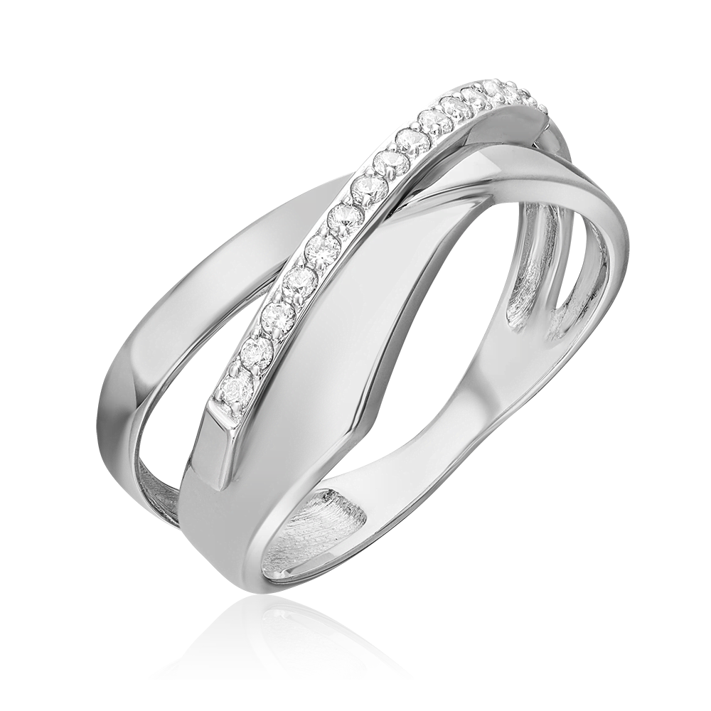 Кольцо из золота с камнем Фианит фото, цены