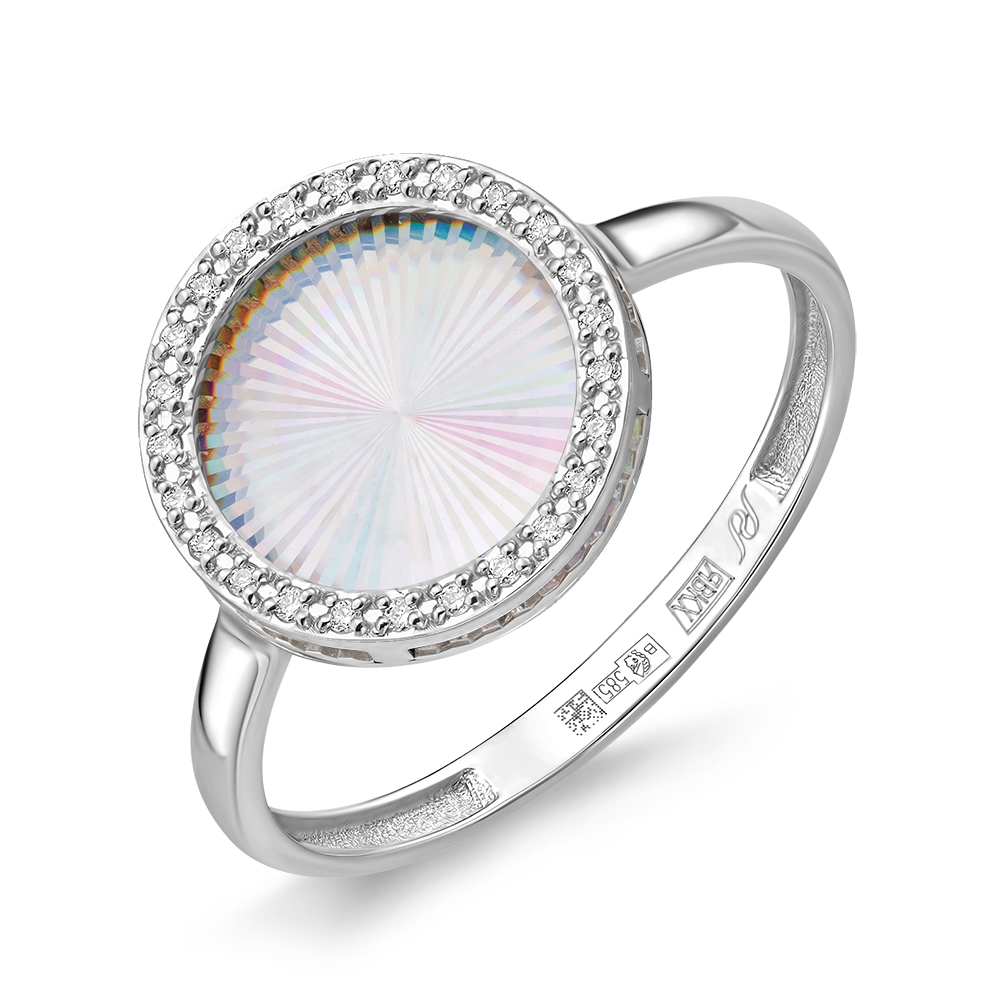 Кольцо из золота с камнем Бриллиант фото, цены