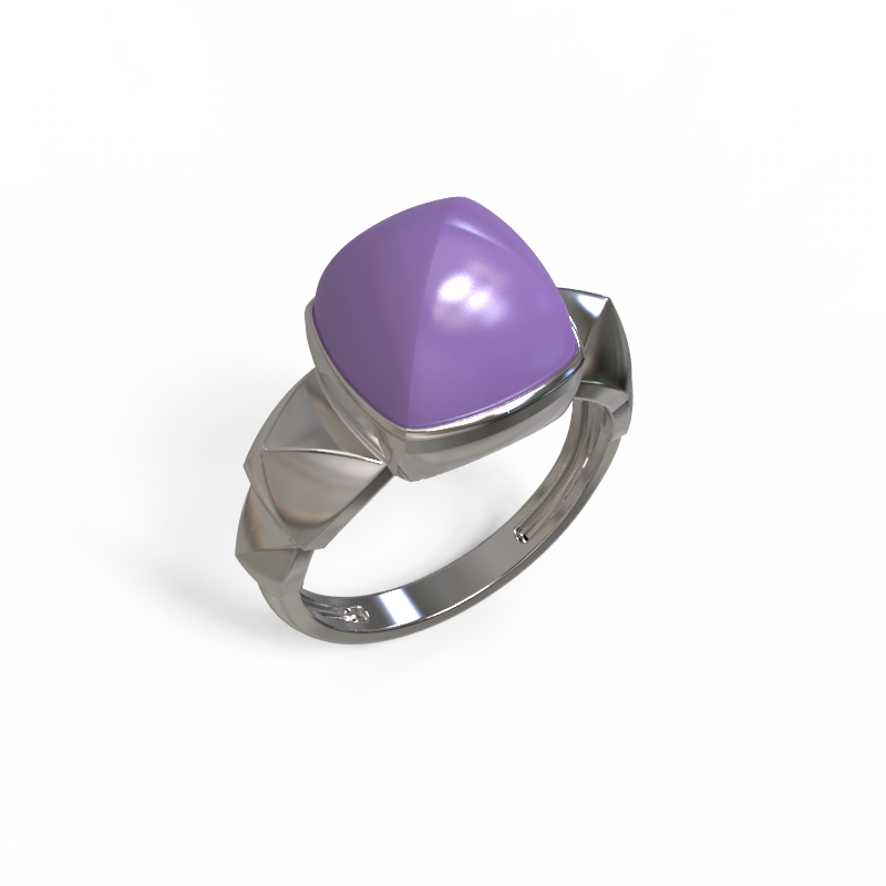 Кольцо из серебра с камнем Кварц син. фото, цены