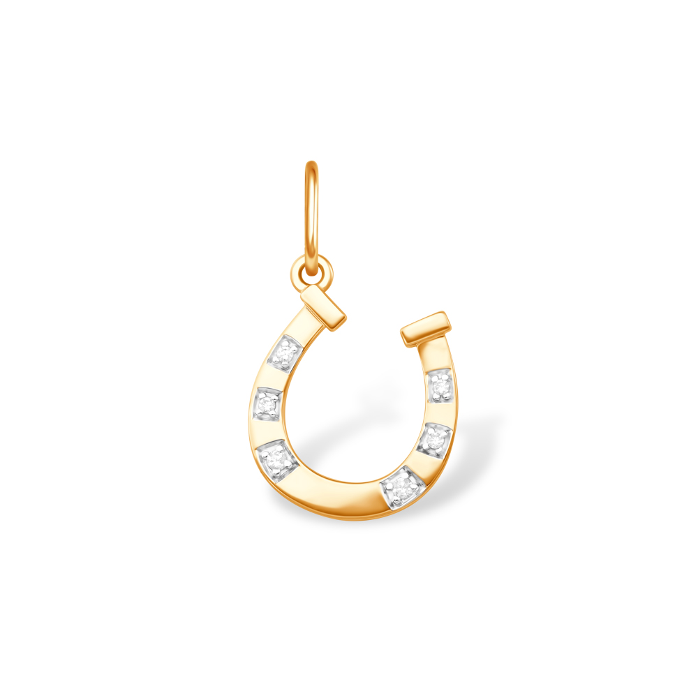 Подвеска из золота с камнем Фианит фото, цены