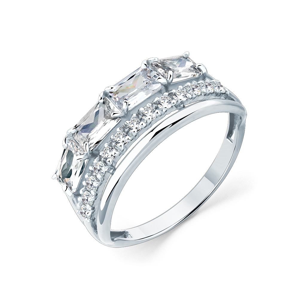 Кольцо из золота с камнем Фианит фото, цены