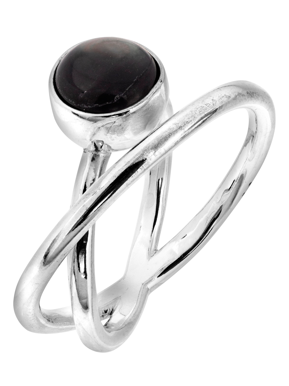 Кольцо из серебра с камнем Агат фото, цены