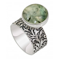 Кольцо из серебра с камнем Кварц фото, цены