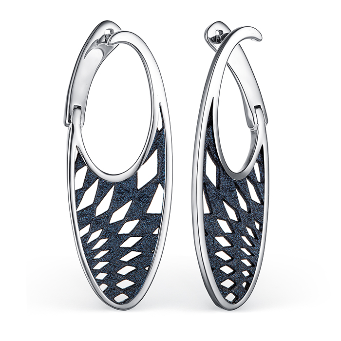 Серьги из серебра с камнем вставками эмали фото, цены