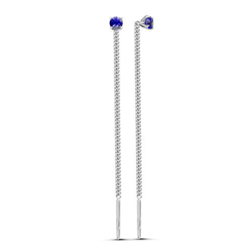 Продевки из золота с камнем Танзанит фото, цены