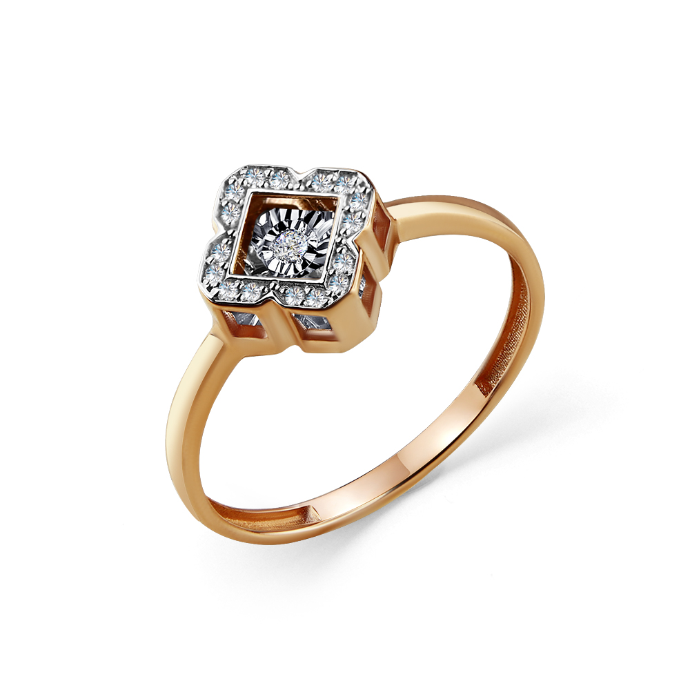 Кольцо из золота с камнем Бриллиант,  фото, цены