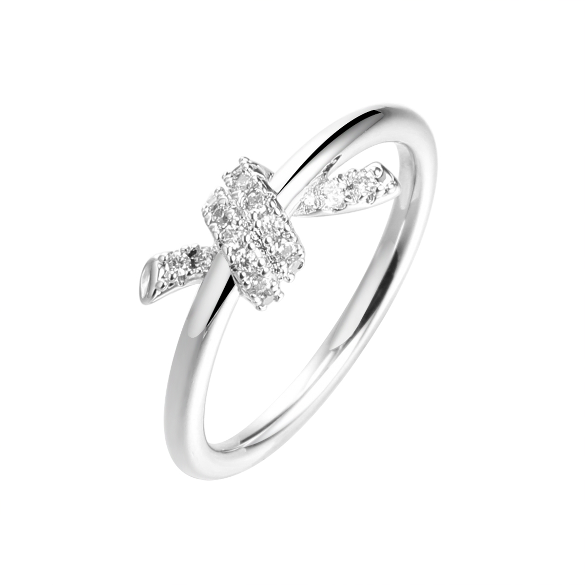 Кольцо из серебра с камнем Фианит фото, цены