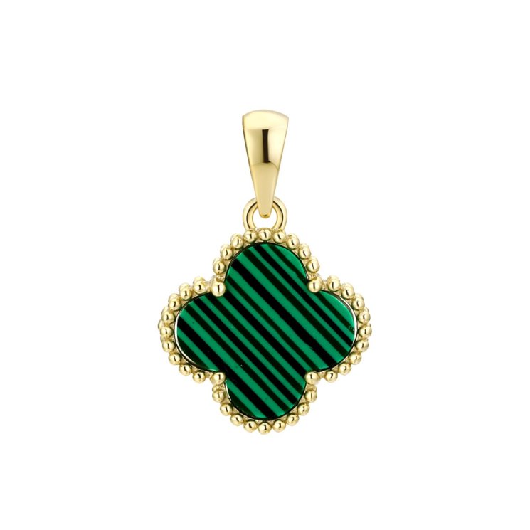 Подвеска из серебра с камнем Малахит прес. фото, цены