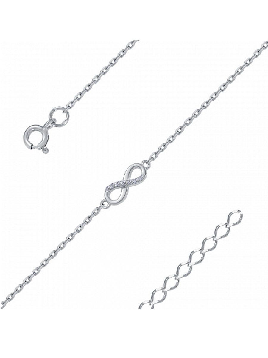 Браслет из серебра с камнем Фианит фото, цены