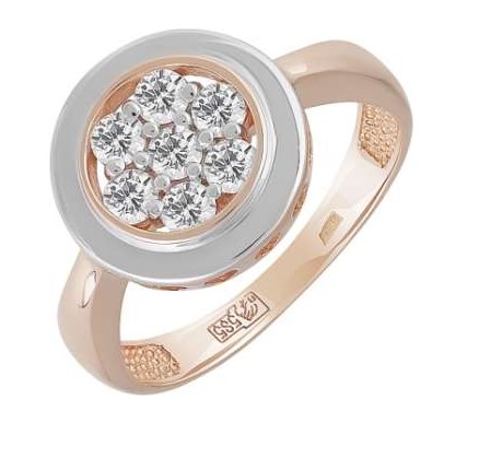 Кольцо из золота с камнем Сапфир фото, цены