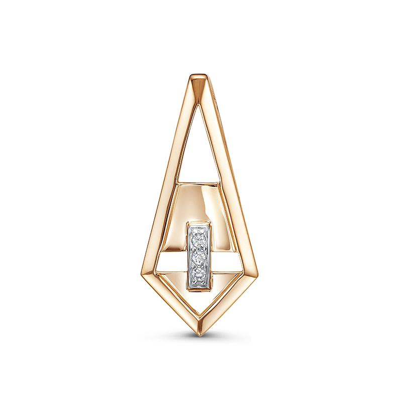 Подвеска из золота с камнем Фианит фото, цены