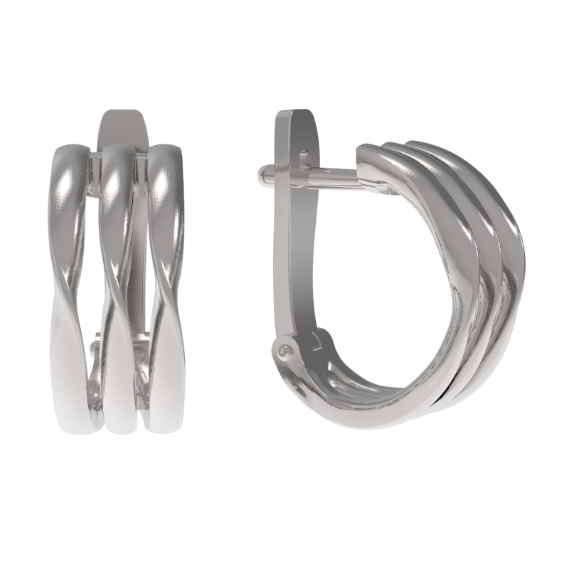 Серьги из серебра без вставок фото, цены