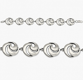 Браслет из серебра без вставок фото, цены