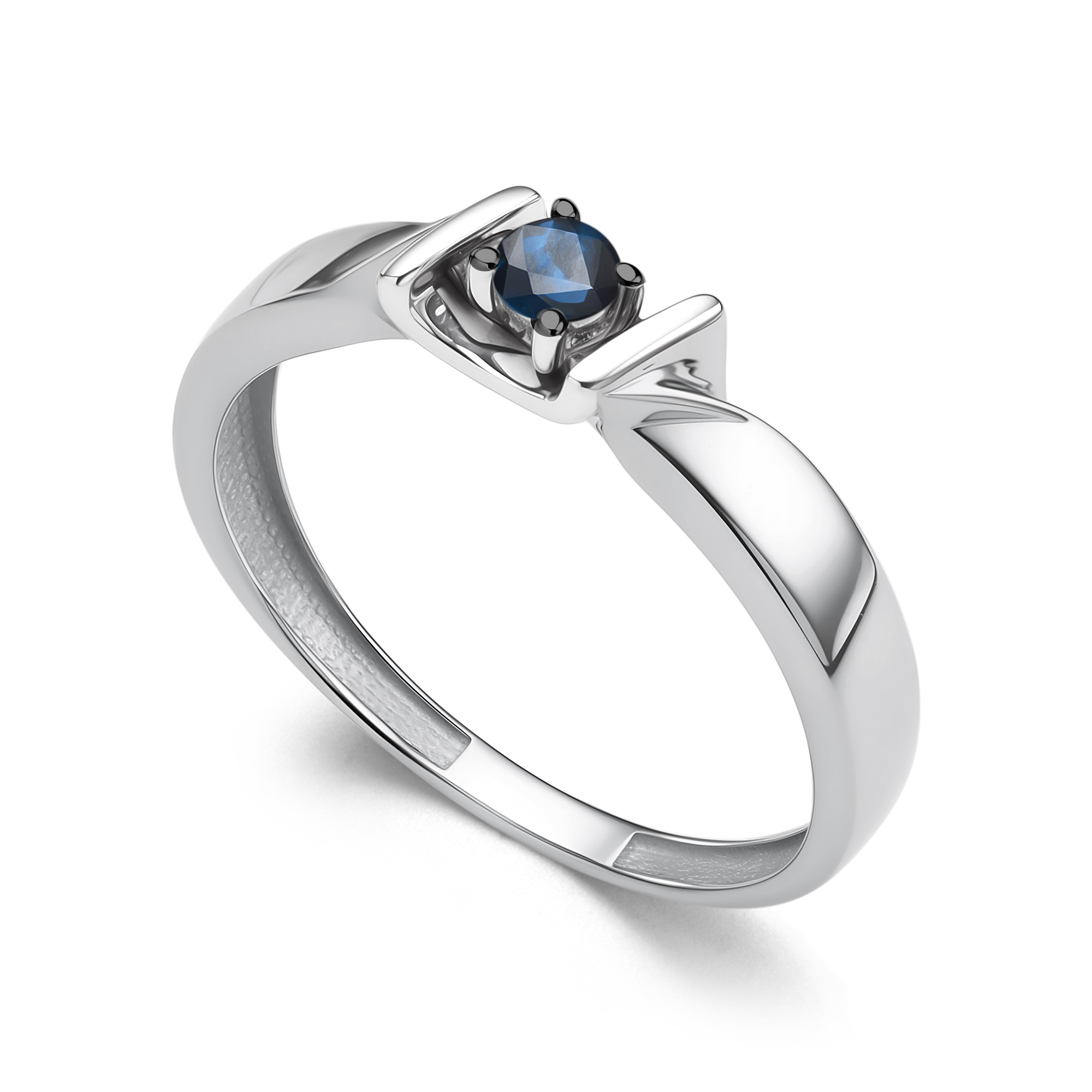 Кольцо из золота с камнем Сапфир фото, цены