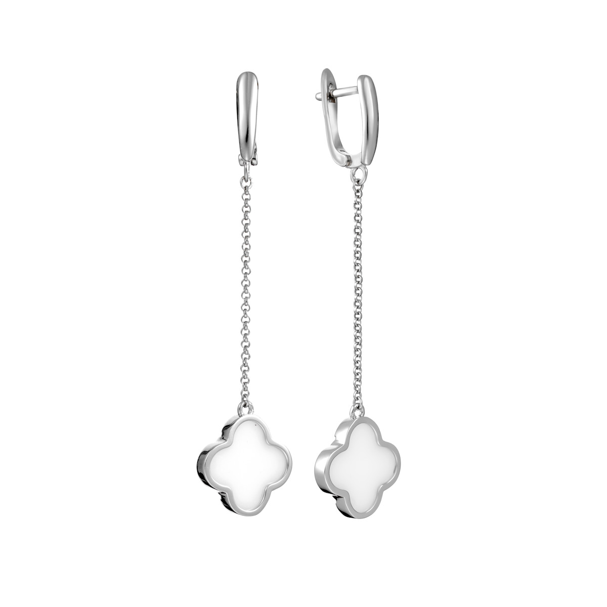 Серьги из серебра с камнем вставками керамики фото, цены