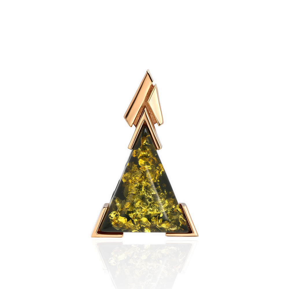 Подвеска из серебра с камнем Янтарь фото, цены