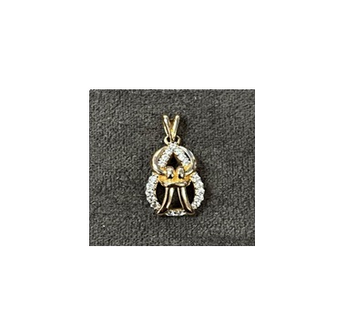 Подвеска из золота с камнем Куб цирконий фото, цены