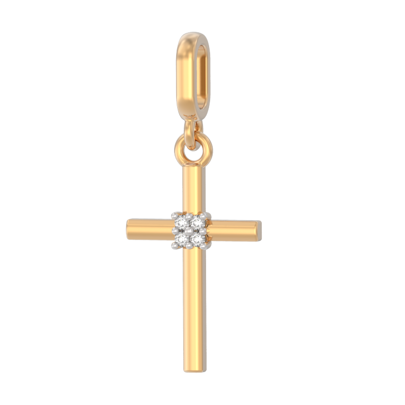 Подвеска из золота с камнем Бриллиант фото, цены