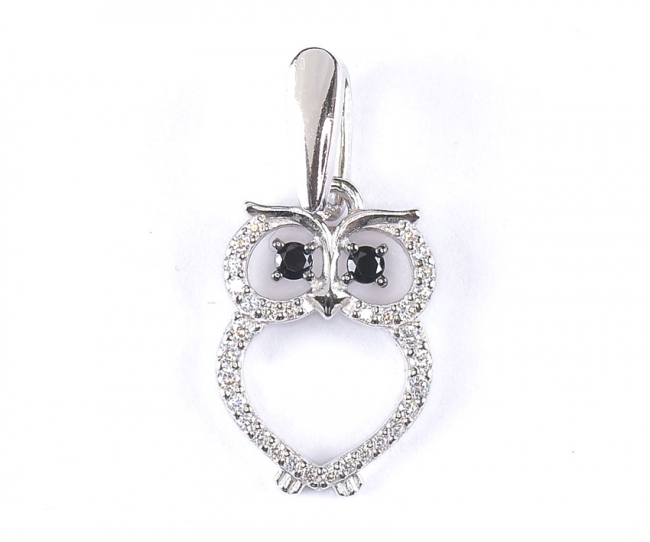 Подвеска из серебра с камнем Фианит фото, цены